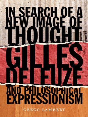 cover image of In Search of a New Image of Thought